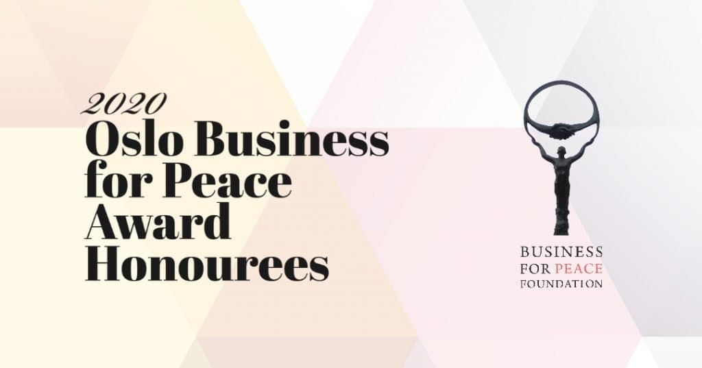 Award photo from 2020